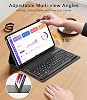 Funda con teclado para Xiaomi Redmi Pad 2 Pro 12.1'' 2025/Mi Pad Pro 2024/Xiaomi Poco Pad 12.1 pulgadas, cubierta con teclado Bluetooth desmontable y ranura para lápiz para tablet Redmi Pro 12.1in, Negro 7