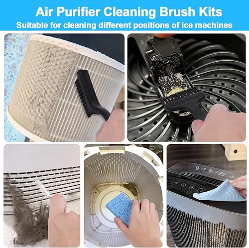 Miniatura 3 de XANGNIER Kit de cepillo de limpieza para purificador de aire, 6 piezas purificadores de aire para el hogardormitorio Herramientas de limpieza