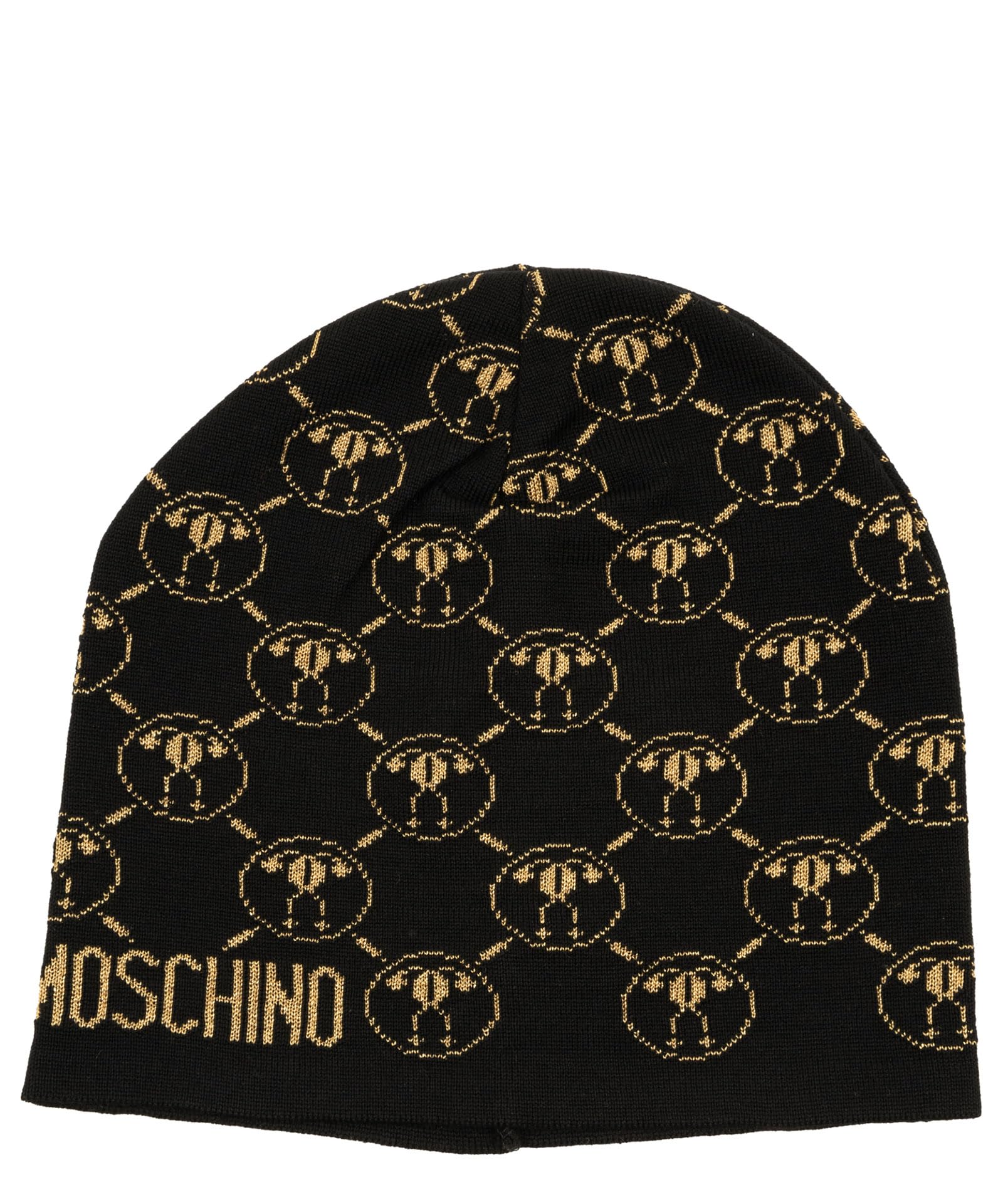 Moschino Bonnet Black Double Question Mark idéal pour vos sorties citadines
