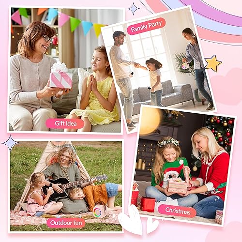 Vista 69 de Mini máquina de karaoke para niños y adultos, altavoz Bluetooth portátil con micrófono inalámbrico, para niñas de 4, 5, 6, 7, 8, 9, 10 y 12 años
