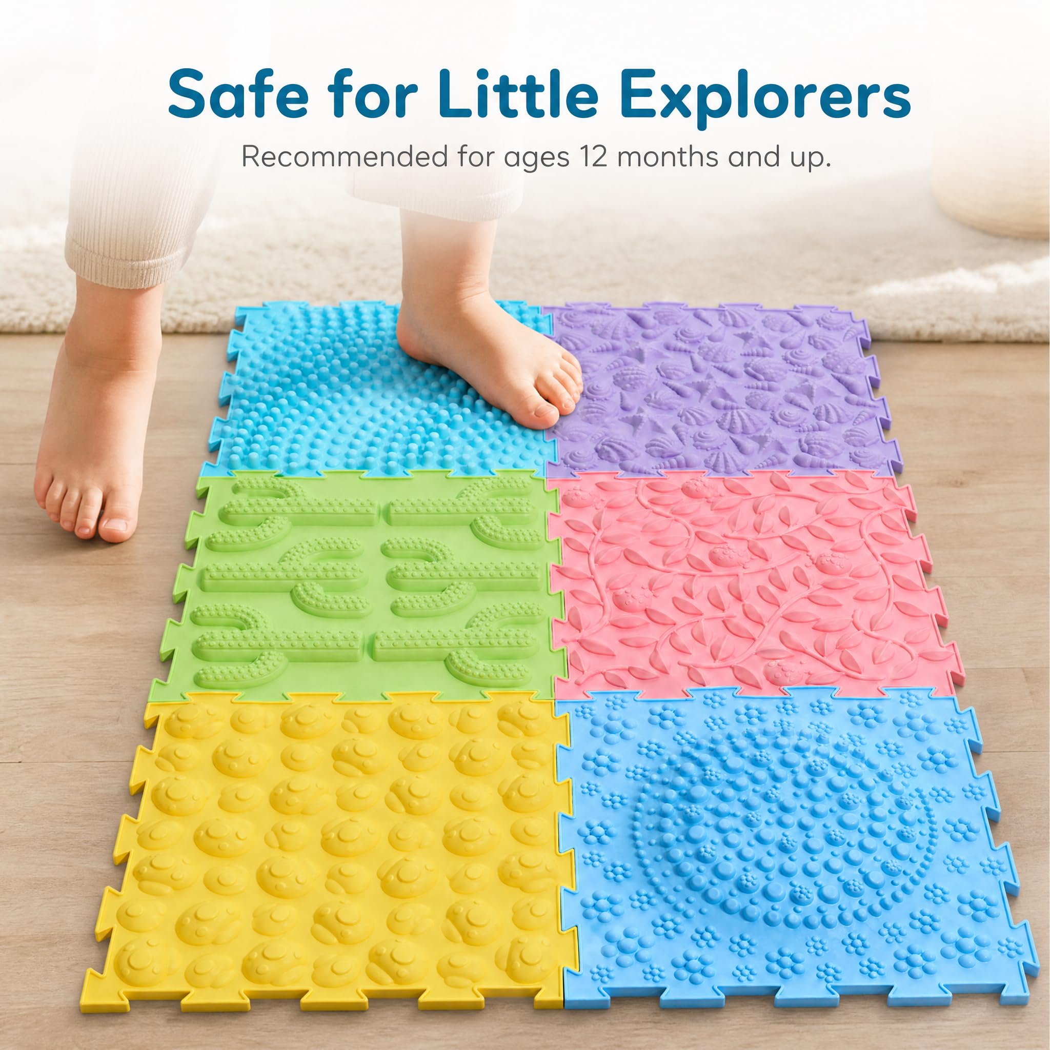 Tappeto sensoriale per bambini incastro, Tappeto liquido 3D