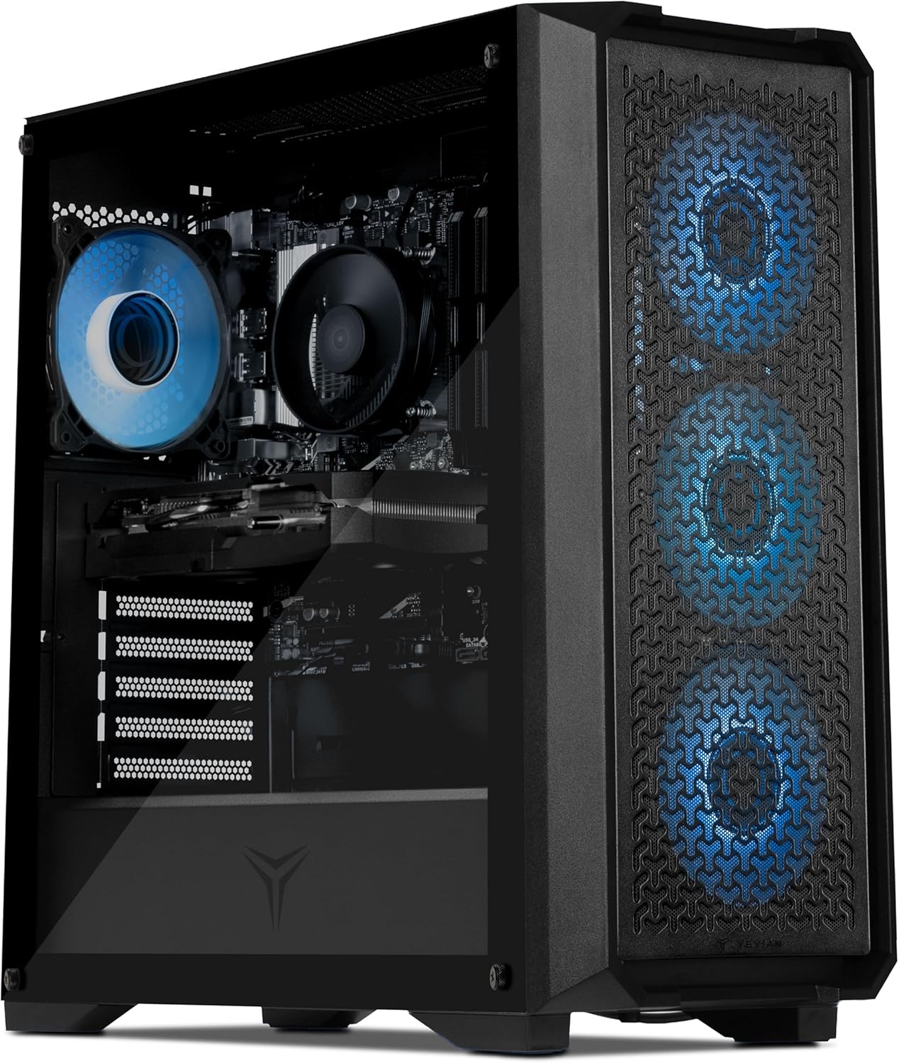 YEYIAN PC X Gaming Vault X | Intel Core i5 14400F 10 Core @ 4.7GHz | NVIDIA RTX 5060 8GB GDDR7 | 32GB DDR5 6000MHz | 1TB SSD | Windows 11 Pro AI Copilot License