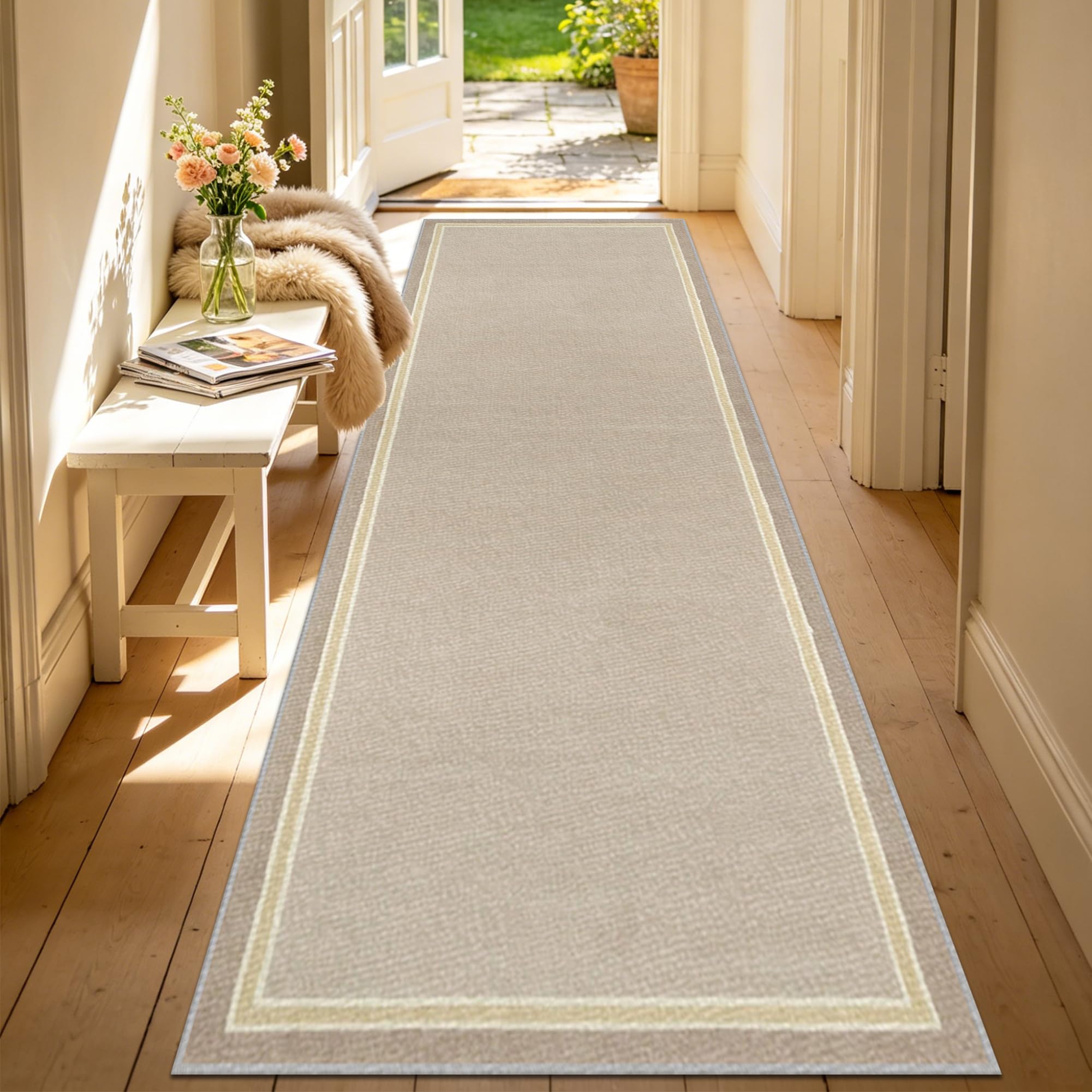 Alfombra para corredor de 50x400 cm ideal para dar calidez al pasillo y la cocina