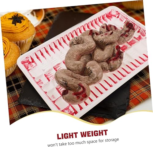 Miniatura 7 de Garneck Accesorio de órgano para intestinos corporales de Halloween, juguete complicado, piezas del cuerpo humano aterradoras falsas para Halloween,