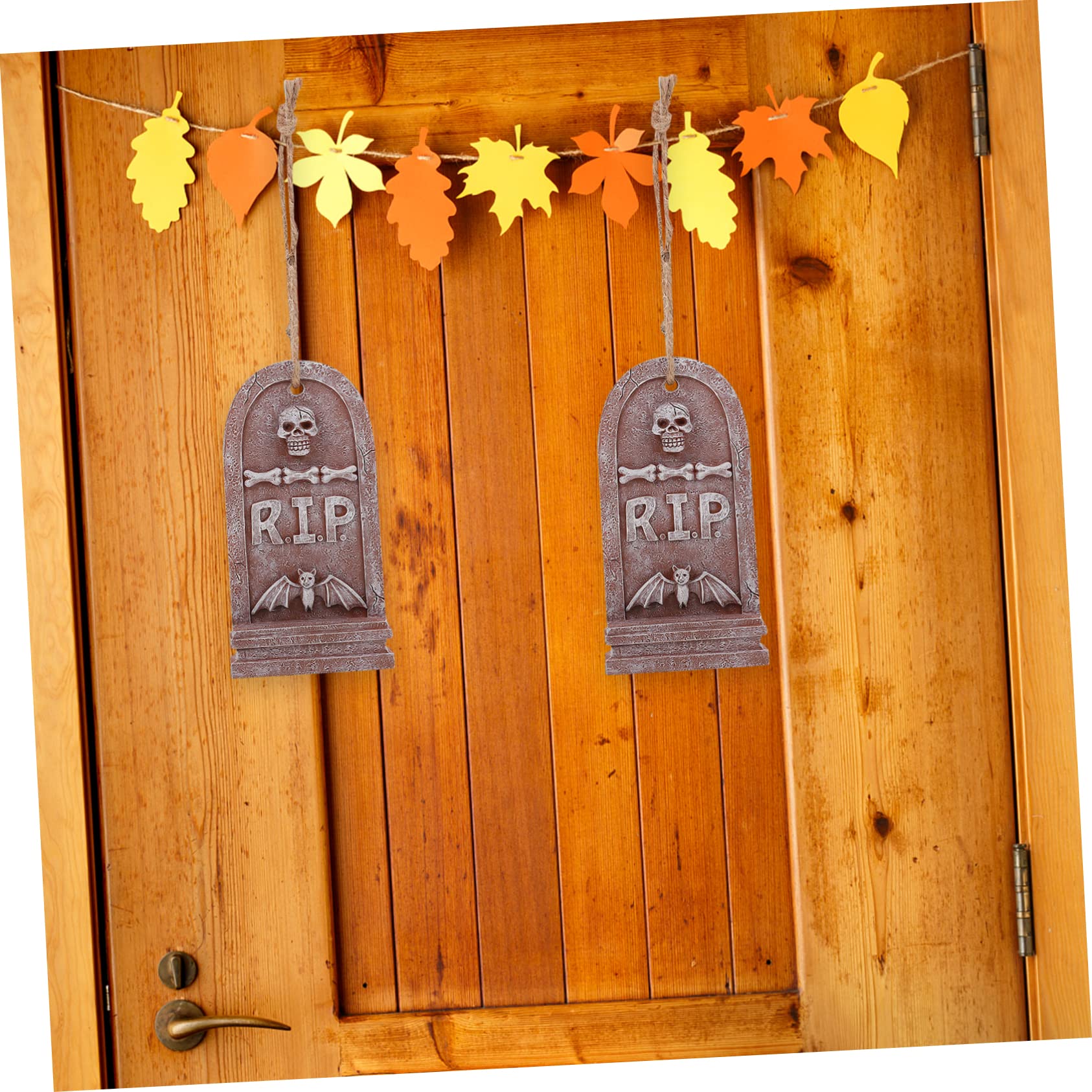 Tofficu 3stücke Halloween Resin Grabstein Dekoration Anhänger Für Und Außendekoration Gruselige Halloween Schaffen Mit Hochwertigem Resin Für Partys Und Festliche Anlässe