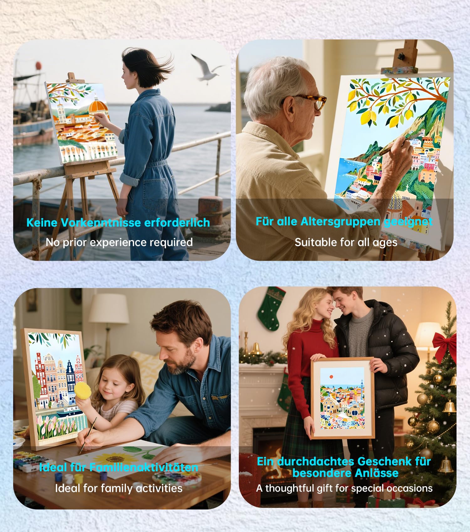 Dipingere Con I Numeri Adulti, Peonia Kit Di Pittura Acrilica Fai-da-Te
