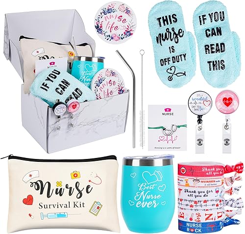 Juegos de regalo de agradecimiento a la enfermera caja de regalo para enfermera, regalos de enfermera, regalo de graduación de enfermera escolar,