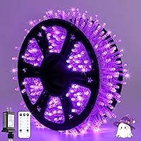 Vista 19 de JMEXSUSS Luces de Cadena de Navidad LED Verdes de 250 LED para Interiores, 91.5 pies Conectables Luces LED Verdes para Exteriores Impermeables, 8