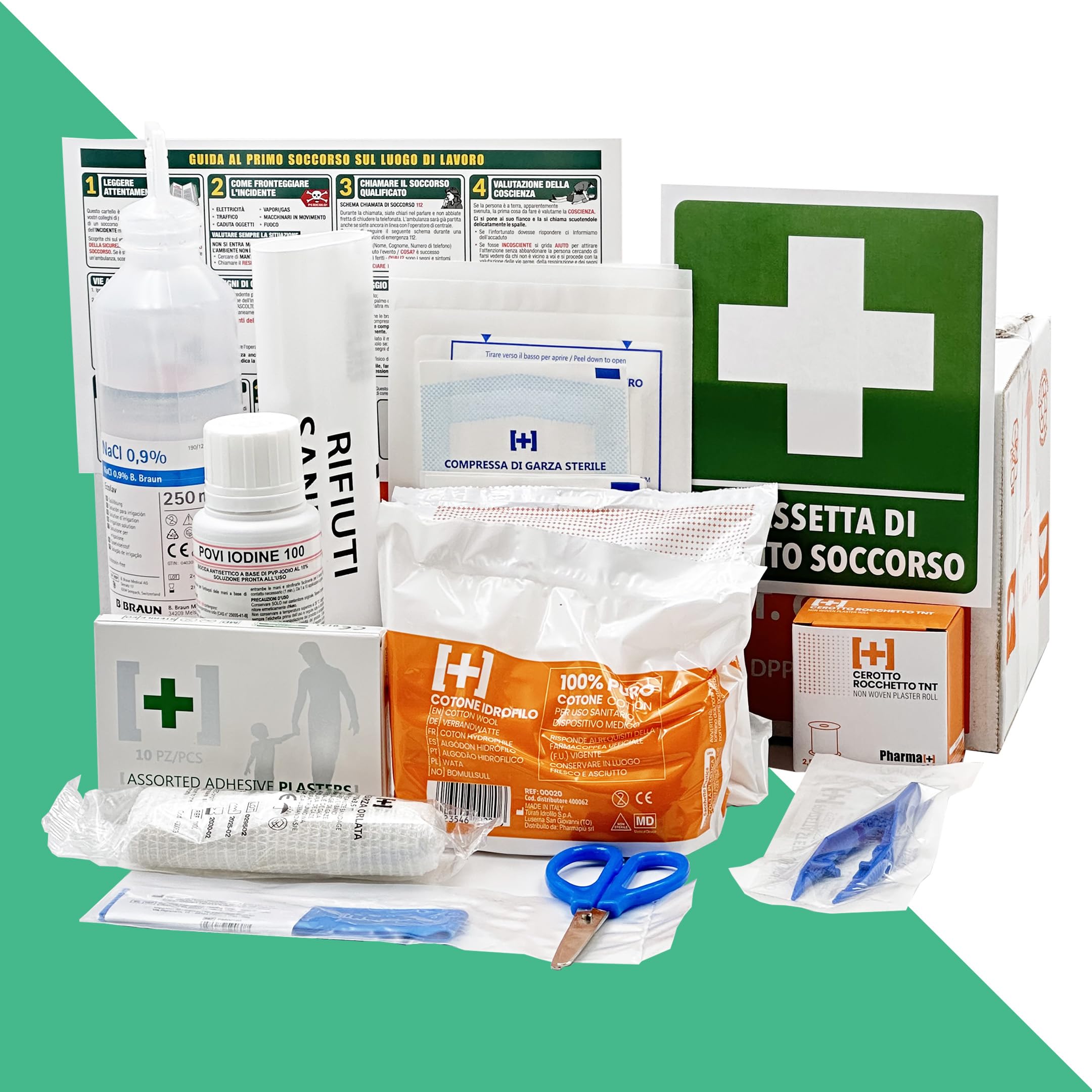 10x NOBA Packages Bandage Kit First Aid Association, Sterile, DIN13151