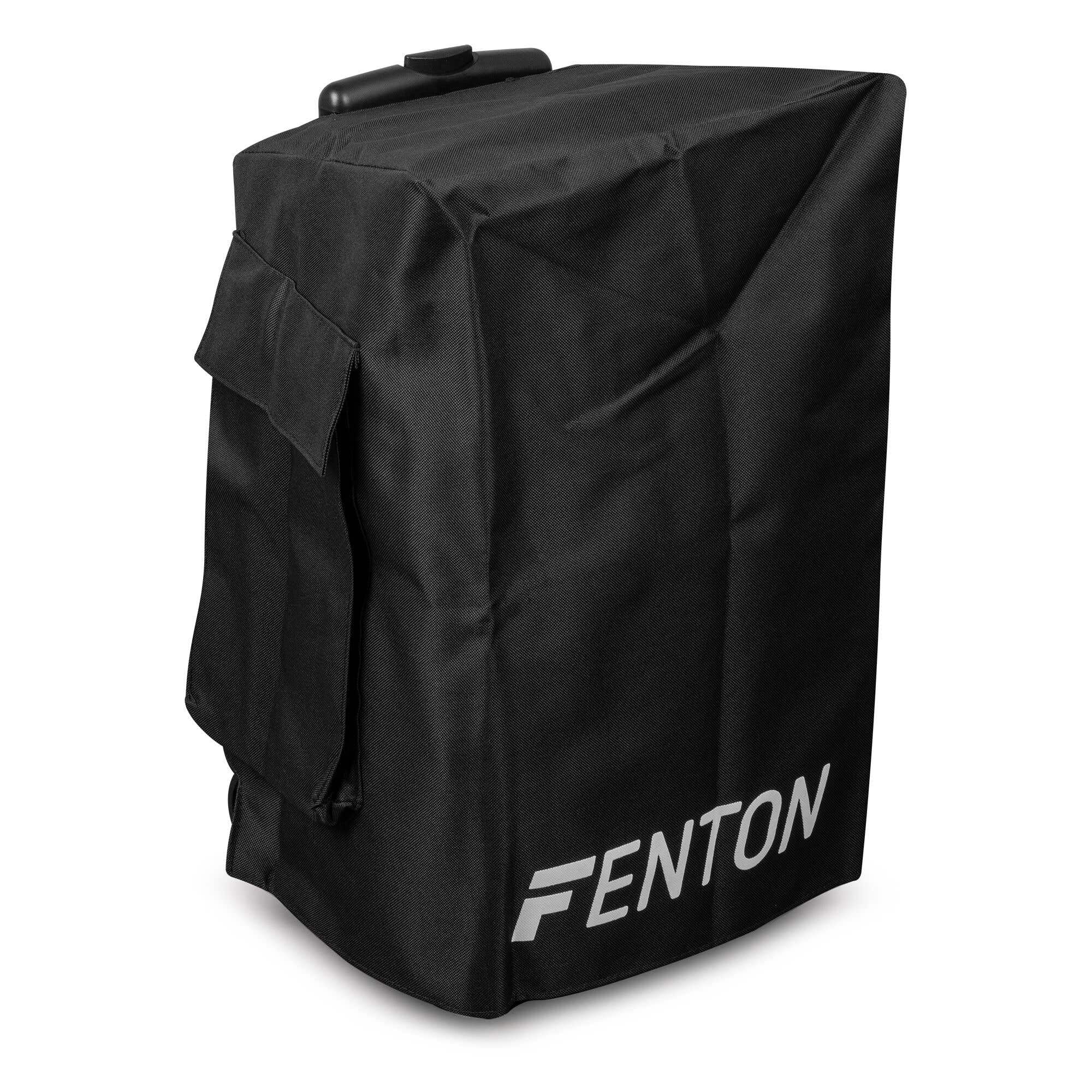 Fenton funda protectora para altavoz FT12LED, resistente de nailon con costuras reforzadas, apertura superior para asa, bolsillo lateral para accesorios, transporte seguro