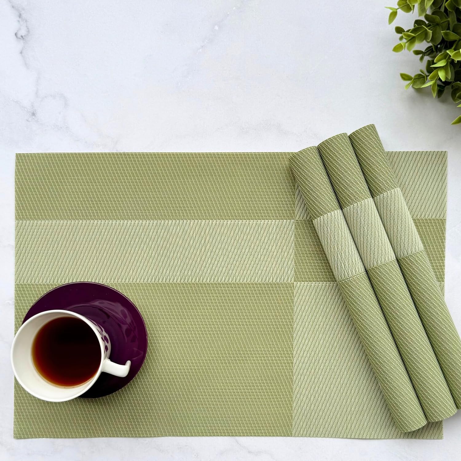 Livmodern Dining Table Mats - Midnight Bloom Set -9