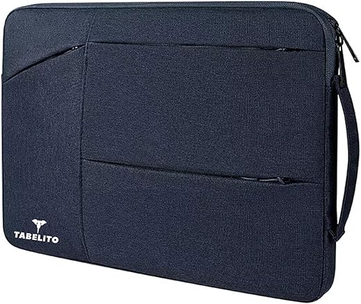 Tabelito Polyester Foam, Nylon Hybrid Laptopss Bag Sleeve Case Cover Pouch for Laptops (15.6 Inches /39.6Cm, Blue)