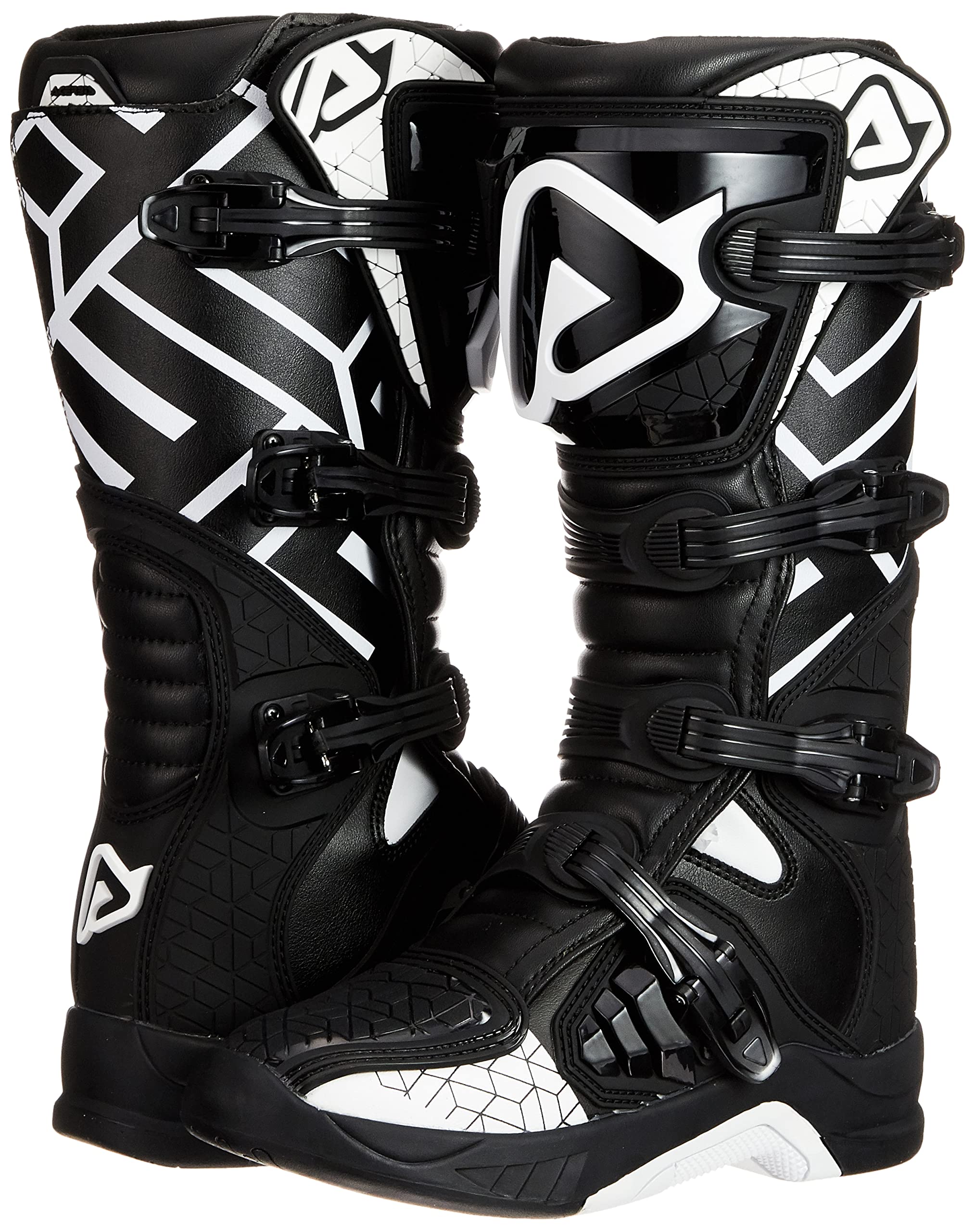 Acerbis Botas Off Road X-Team, color negro/blanco, talla 43