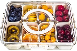 Divided Serving Tray with Handle: The Ultimate Snacking Essential for Every Occasion