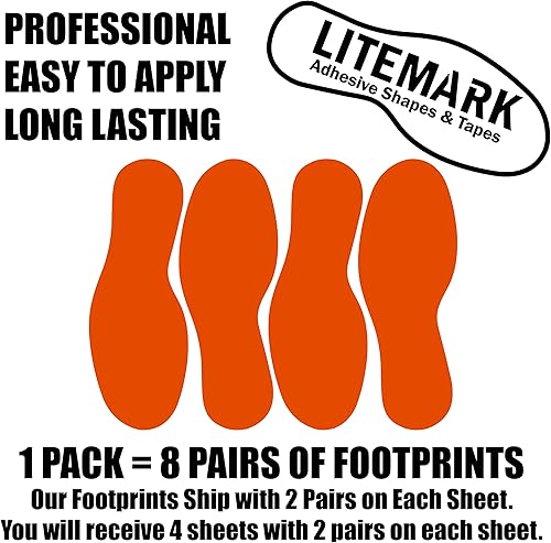 Vista 189 de LiteMark Calcomanías de vinilo duraderas con acabado brillante, tamaño mediano de 9 pulgadas, ideal para suelos, techos, paredes y la mayoría
