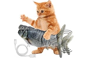Automatic Cat Flipping Fish Toy