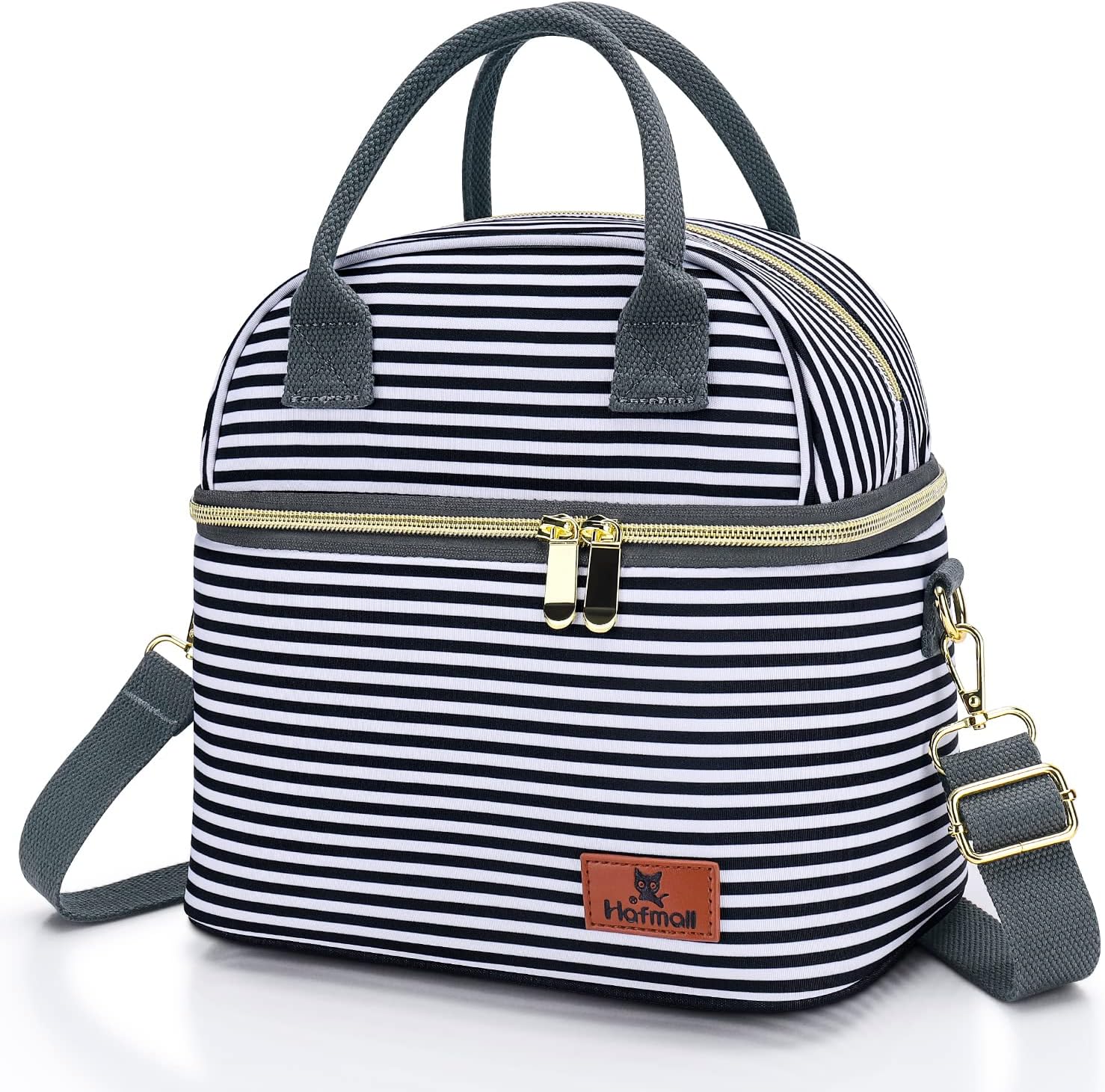 FloralGrace Lunchbox Für Frauen - Isolierte Lunchtasche 27x15x22cm Mit Futter & Außentaschen