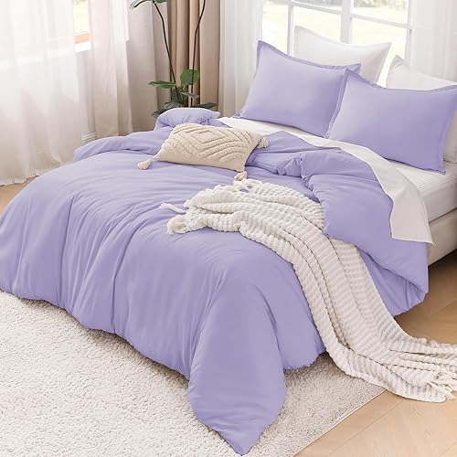 Miniatura 124 de Litanika - Juego de edredón de tamaño queen extragrande, 3 piezas, color verde salvia, ligero, unicolor, para todas las estaciones, esponjoso Verde