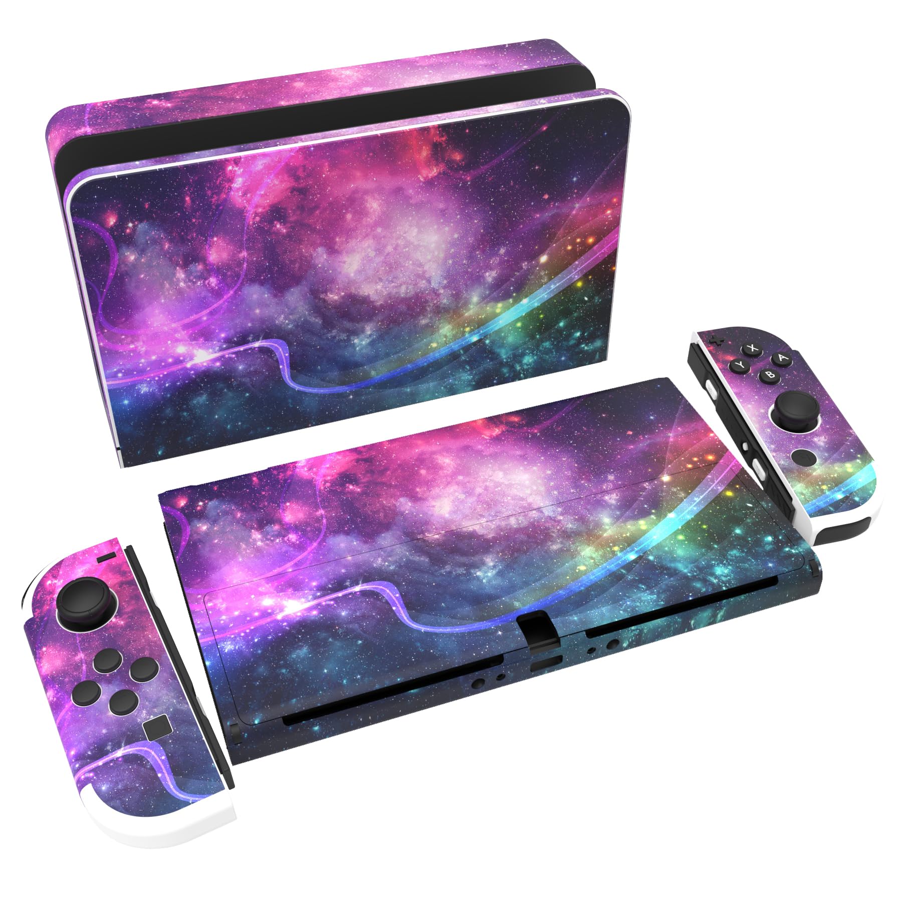 即日発送★iPhon17★タッチパネル★有機ELソフト★OLED★耐水シール Amazon.com: PlayVital Full Set Custom Stickers for Nintendo Switch