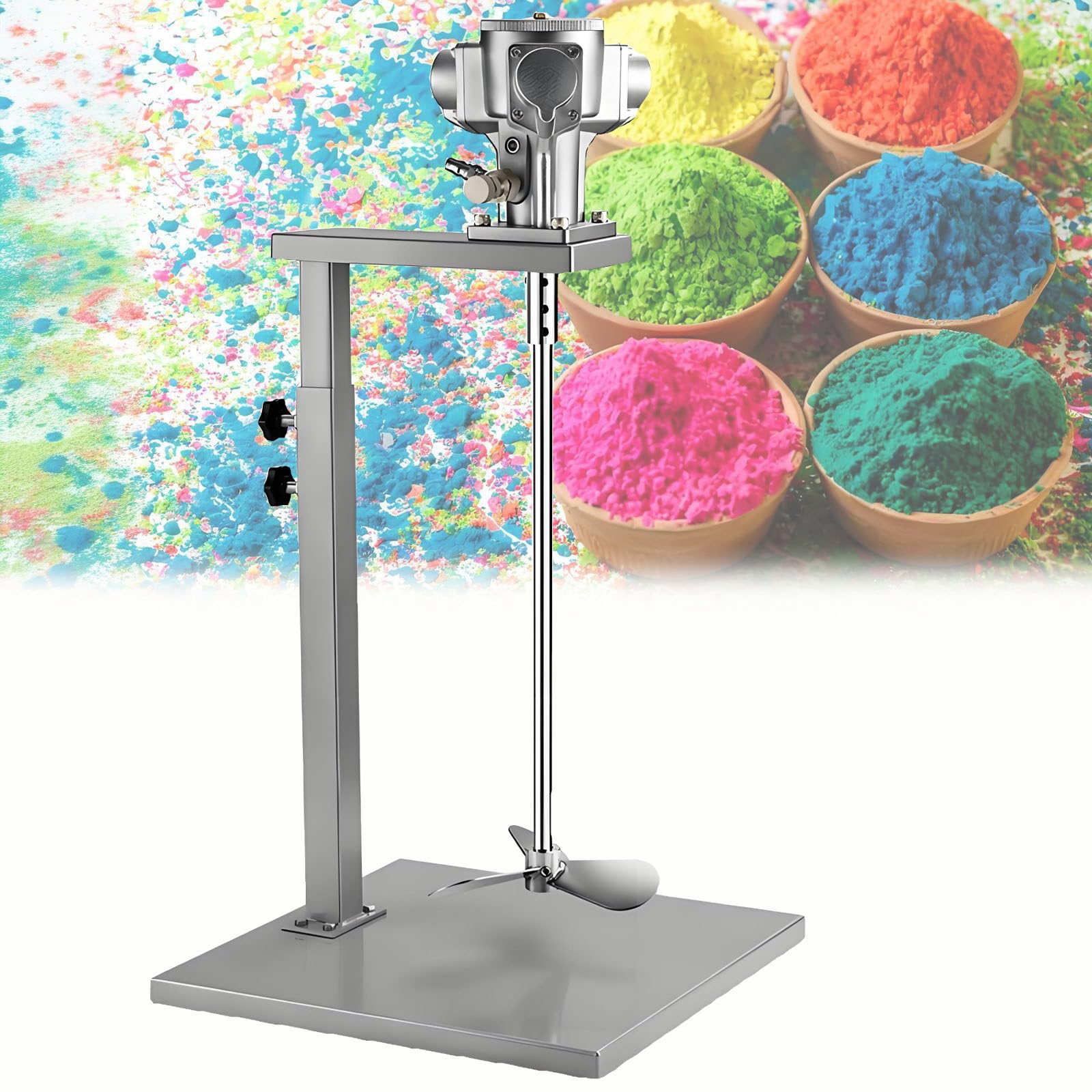 WDDBFL 5 Gallon 20L 1/8HP Manual Lifting Machine for Tank Barrel Pneumatic Mixer Paint Mixer Mix Tool for Viscous Liquid Ink Dye Chemicals Mixing Machine