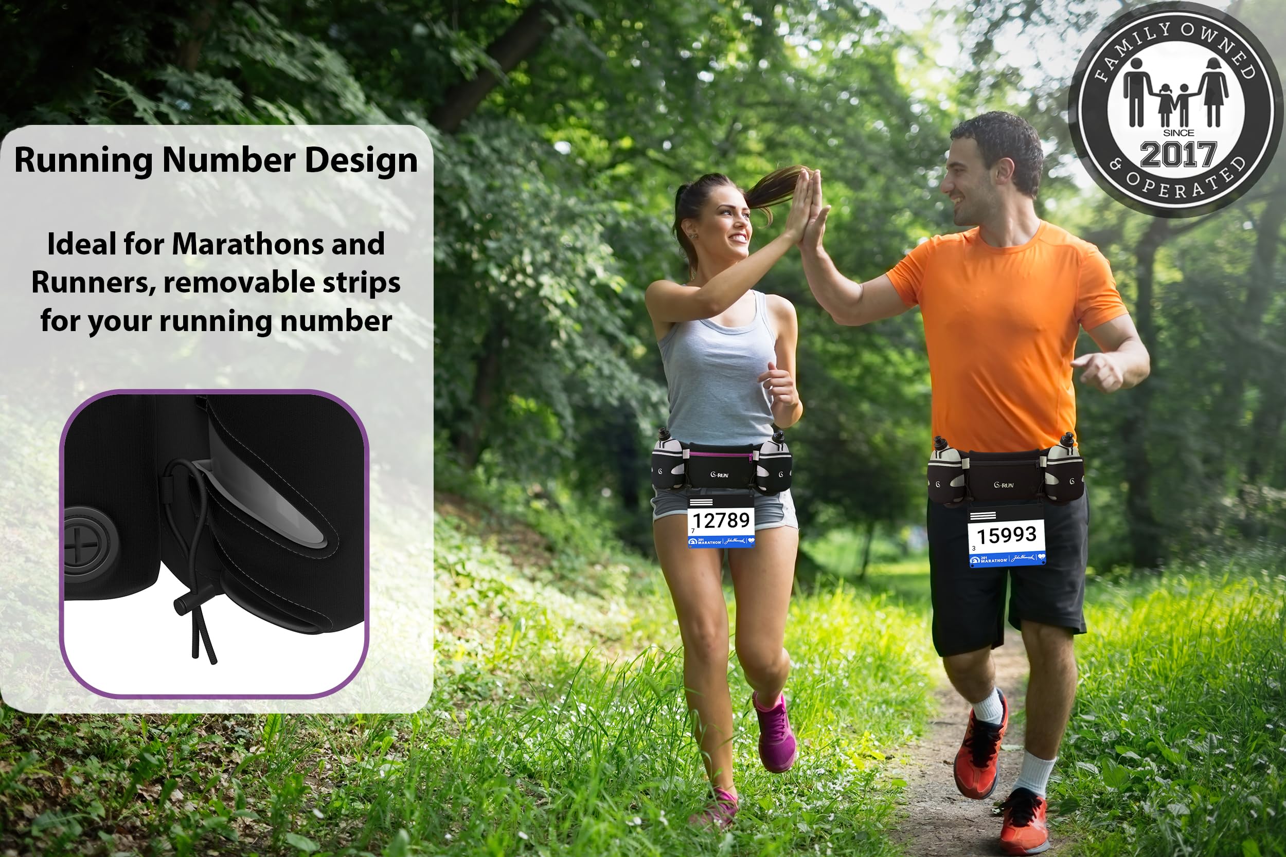 Q-RUN Cinturón de hidratación para Correr