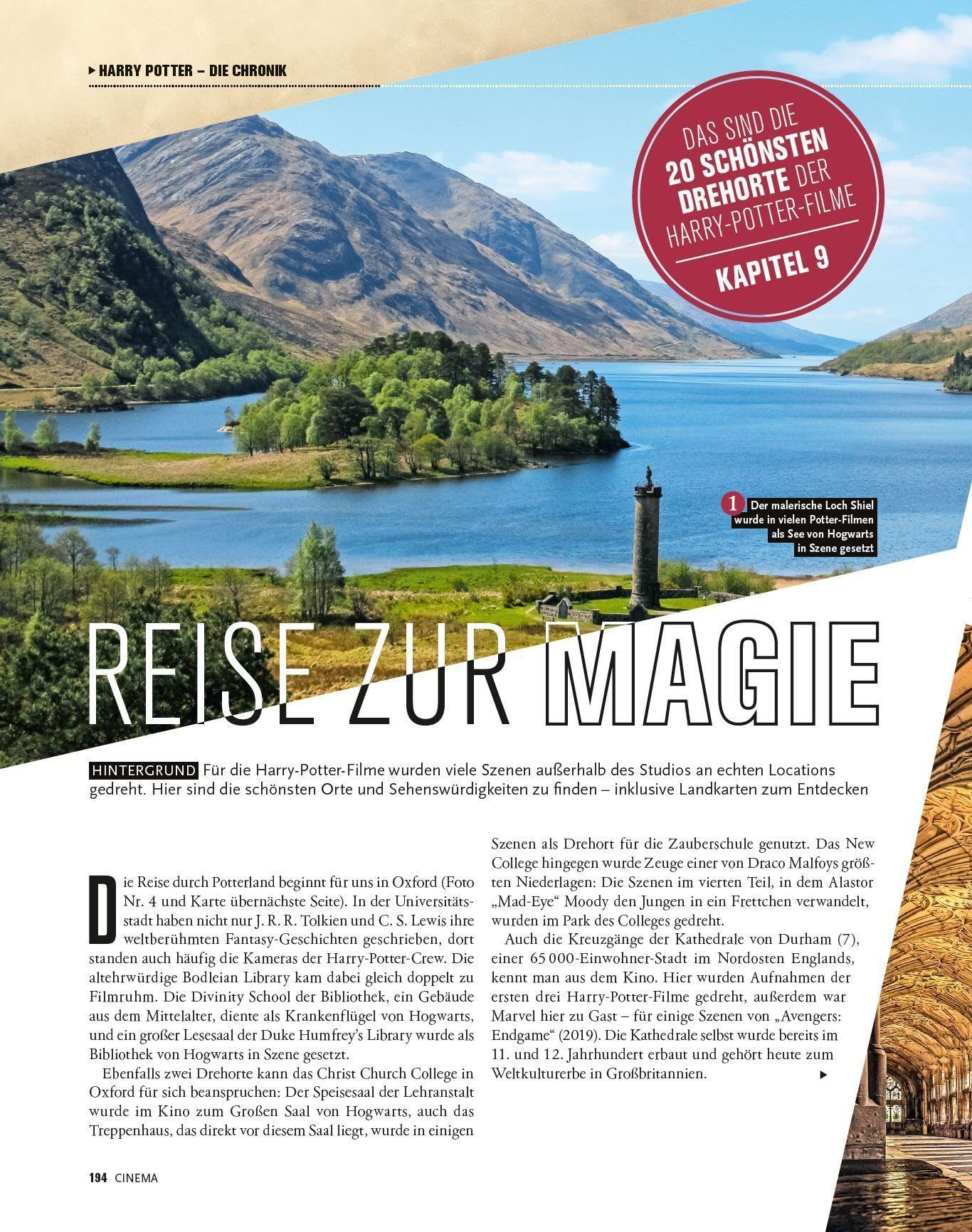 Cinema präsentiert: Harry Potter - Die Chronik (Erweiterte Neuausgabe): Plus: Drehorte, Theaterstücke, Studiotour u.v.m.