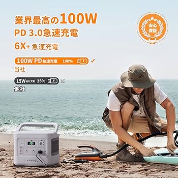 新品・未開封・2年保証AIWOLL ポータブル電源 1531Wh 71a7tryqsqL._UF350,350_QL80_.jpg