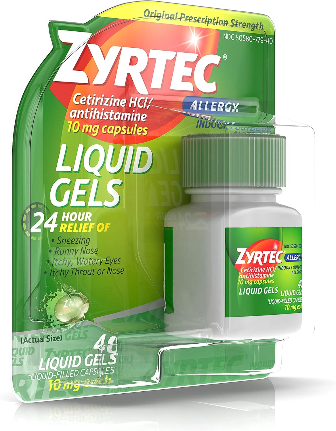 Buy Zyrtec 24 HR Indoor & Outdoor Allergy Liquid Gels Capsules