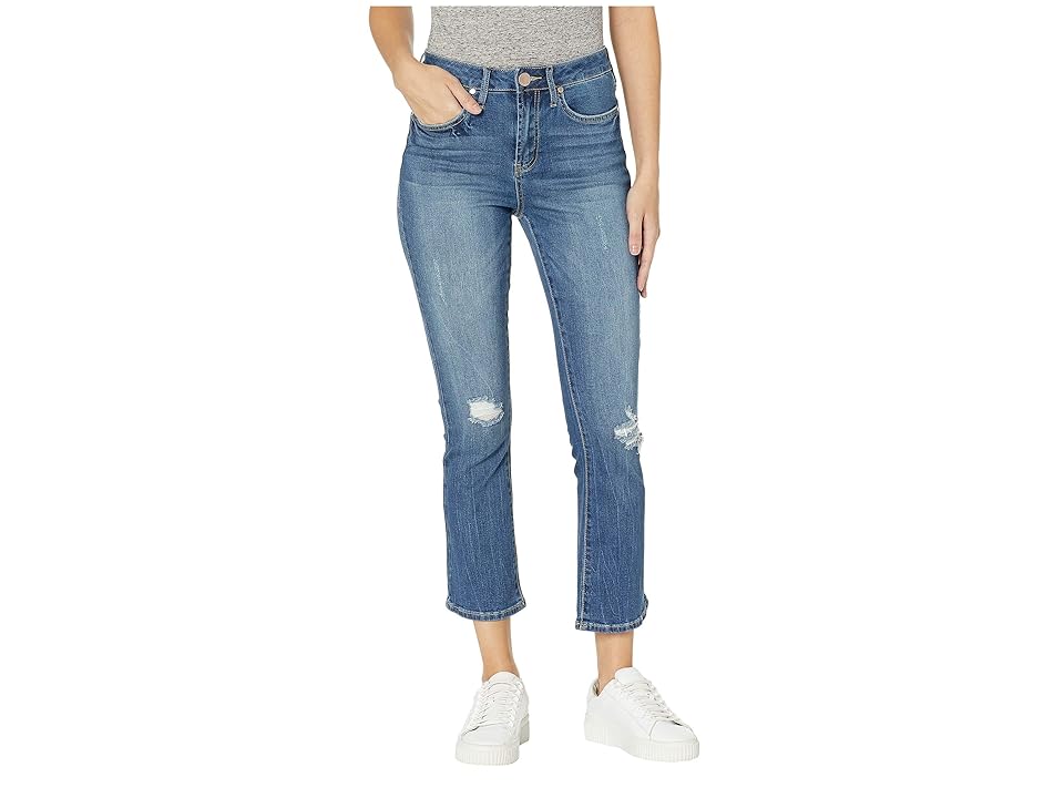 

Seven7 Jeans High-Rise Crop Flare in Reeves (Reeves) Women's Jeans, Blue
