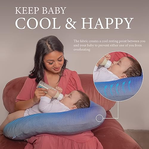 Miniatura 4 de Pharmedoc Nursing Pillow for Breastfeeding  Breast Feeding Pillows for Mom - Bottle Feeding - Support for Mom and Baby - Pregnancy Maternity