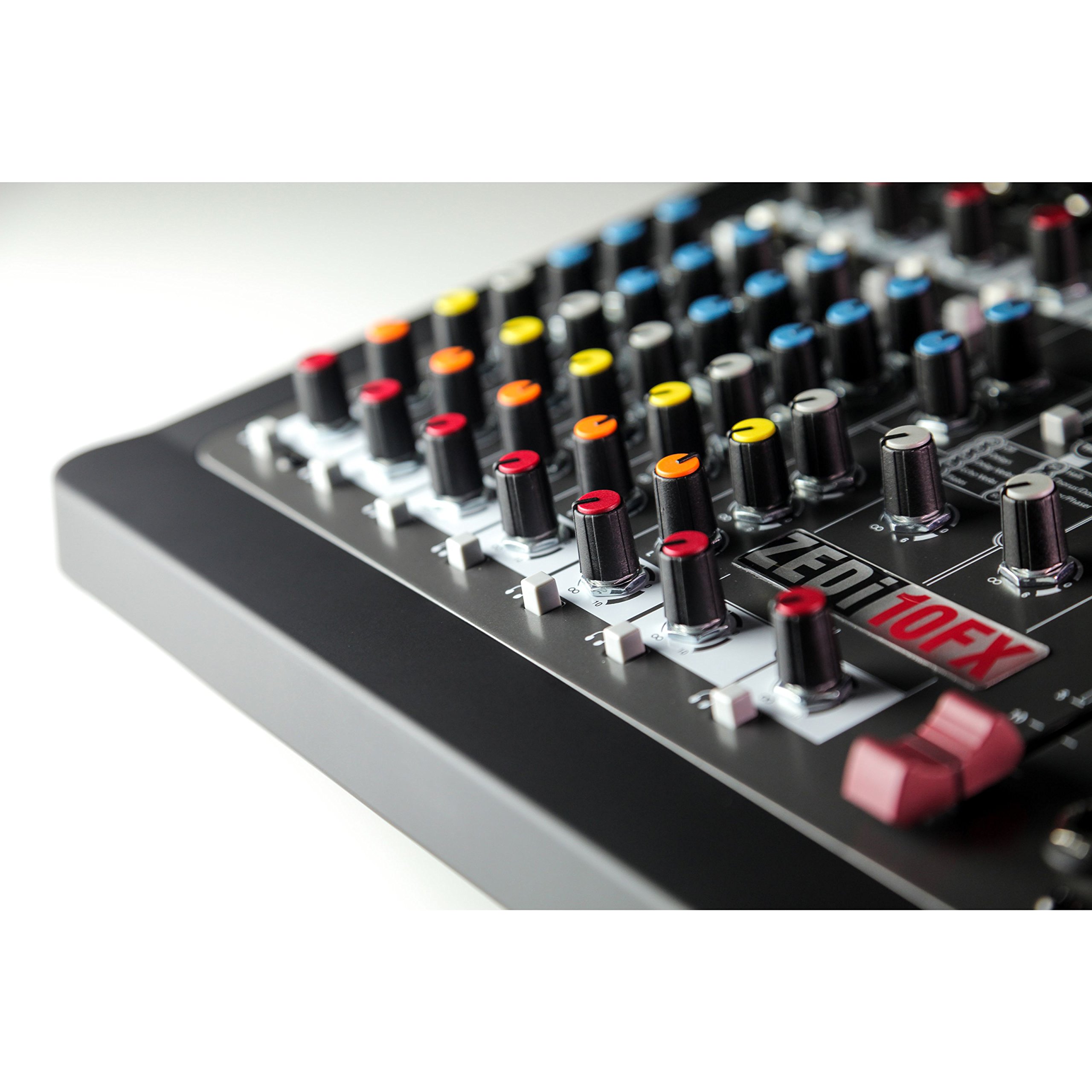 Allen & Heath ZEDi-10FX DJ-Mischpult, 10 Kanäle, Schwarz, 6,3 mm, 12 W, 100-240 V, 50-60 Hz, 48 V