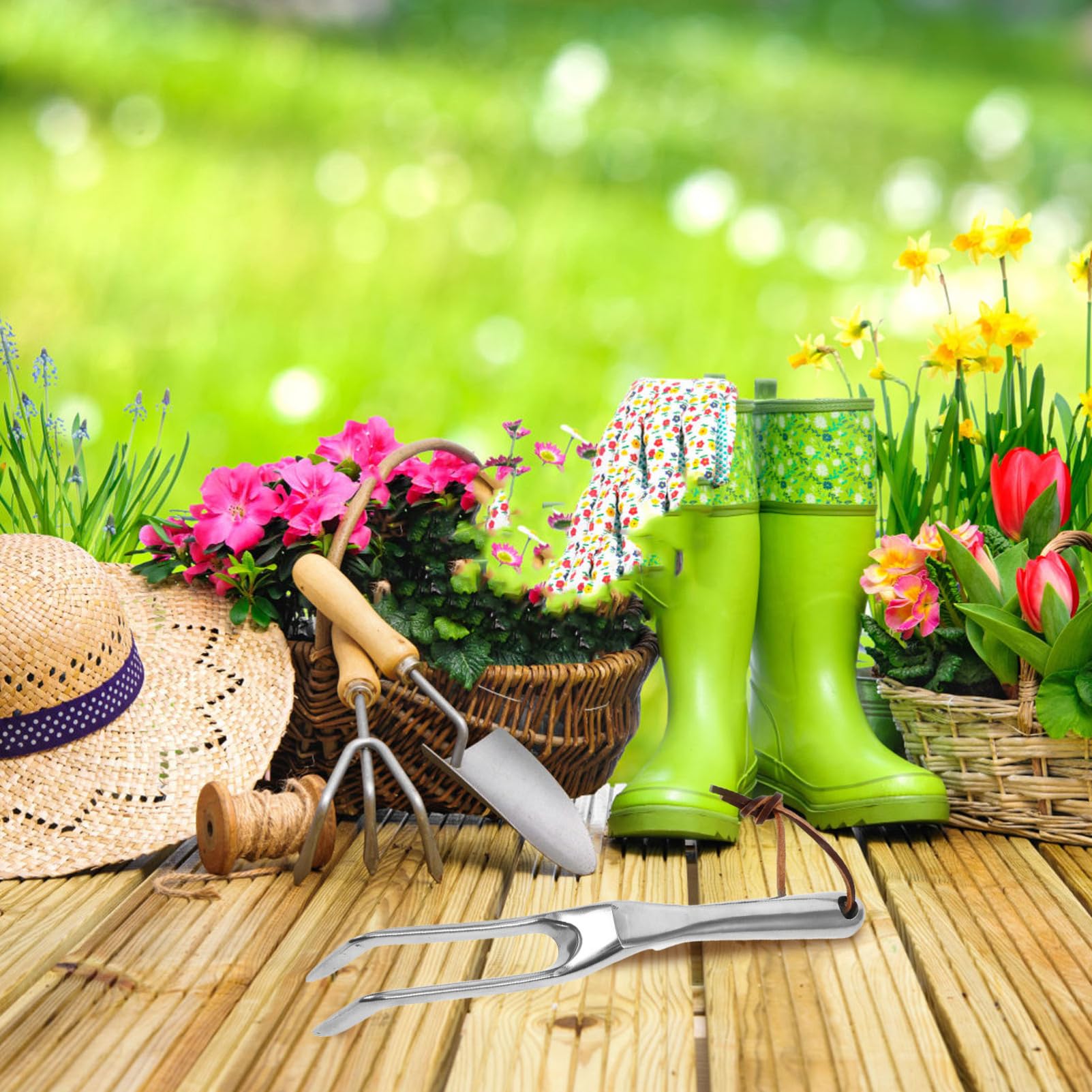 5 Teiliger Gartenhandrechen Mini Gartengeräte Für Die Landschaftsgestaltung Gartenrechen Unkrautstecher Rechen Gartenheckenstecher Handgrubber Gartenwerkzeug Griffrechen