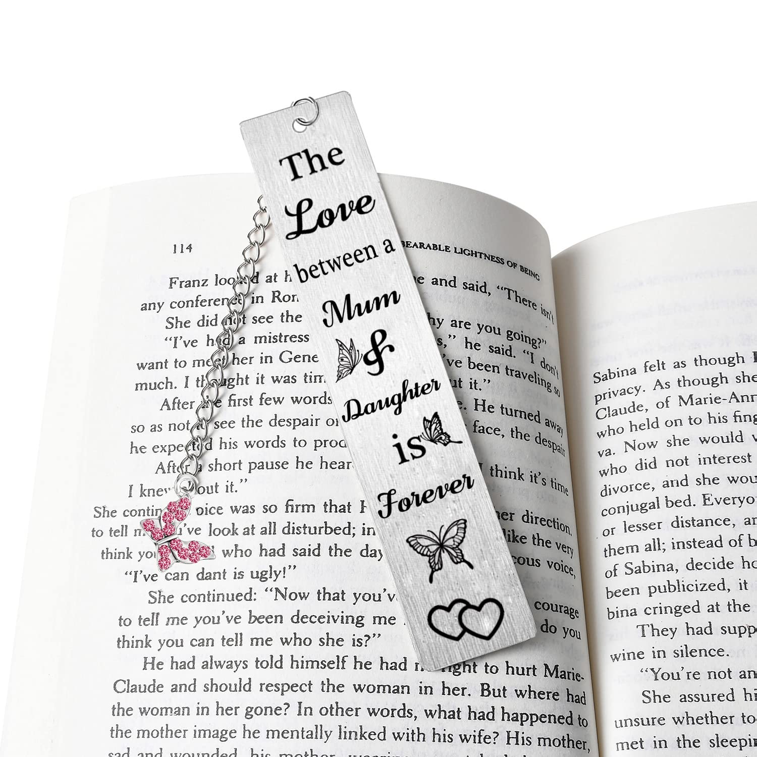 Madre e figlia Segnalibri Regali L'amore tra mamma e figlia è per sempre presente Segnalibro per mamma figlia regalo di compleanno regalo per gli amanti dei libri