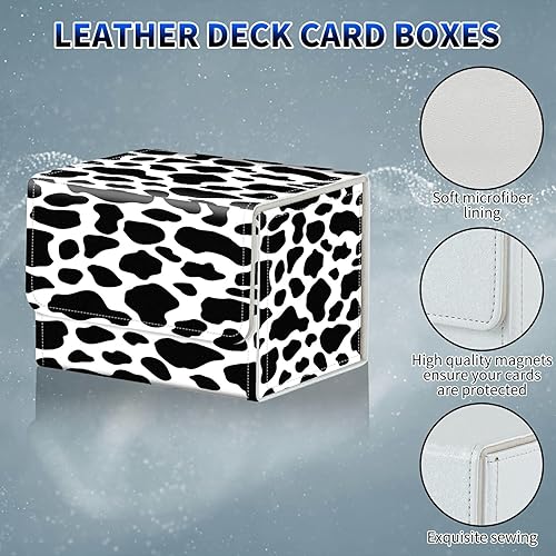 Miniatura 5 de Dikoer MTG Commander - Caja de cartas para cartas intercambiables, más de 100 tarjetas con funda con funda de piel sintética, caja de almacenamiento