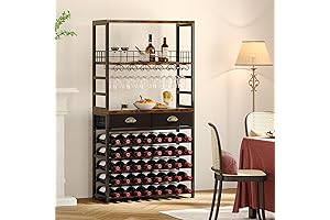Spacious Homeiju Wine Cabinet for Home Bars, with Storage and Wine Rack