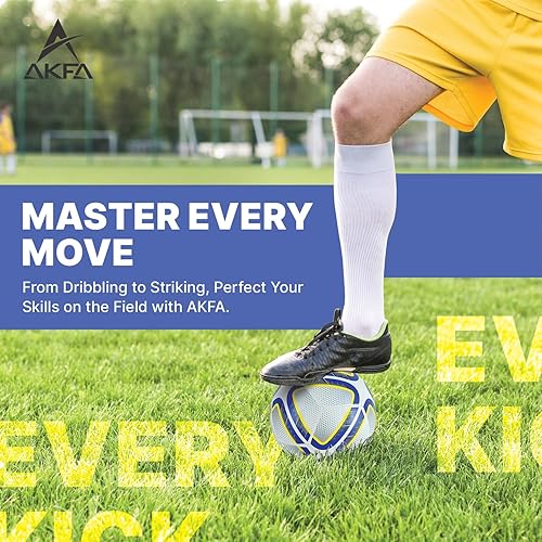 Miniatura 6 de ARTC AKFA Champion - Balón de fútbol tamaño 5, pelota de fósforo, calidad premium, resistente a la intemperie, agarre duradero