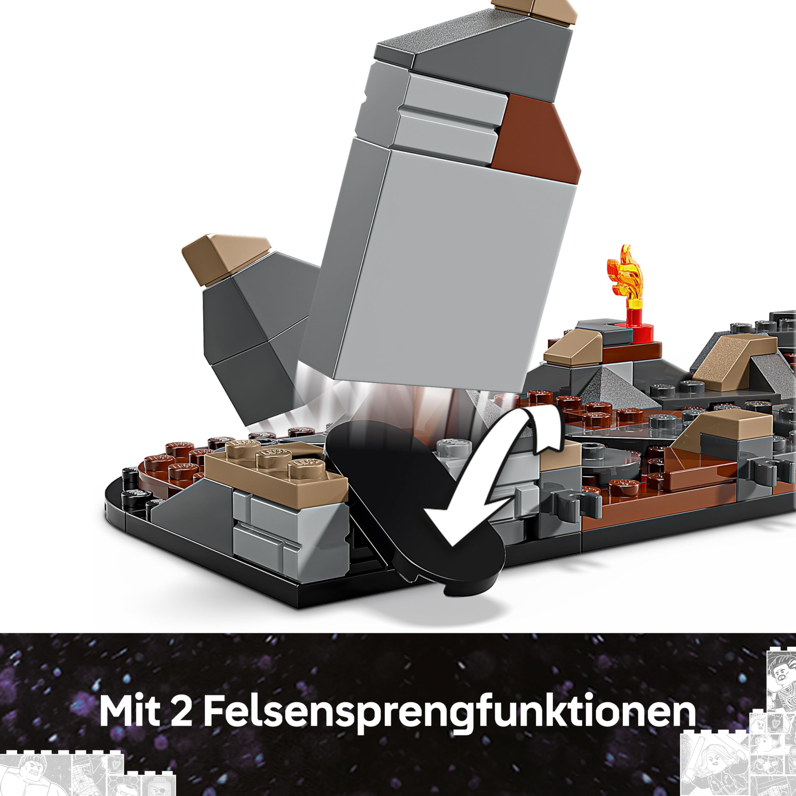 LEGO ǀ Marvel Avengers: Endgame Letzter Showdown - Bauspielzeug mit 10 Minifiguren, darunter Captain America, Iron Man, Black Panther & Dr. Strange - Kreatives Geschenk für Jungen und Mädchen 76323 | Bauspielzeug, Thanos Figur, Ant-Man Mech & 9 Minifigure