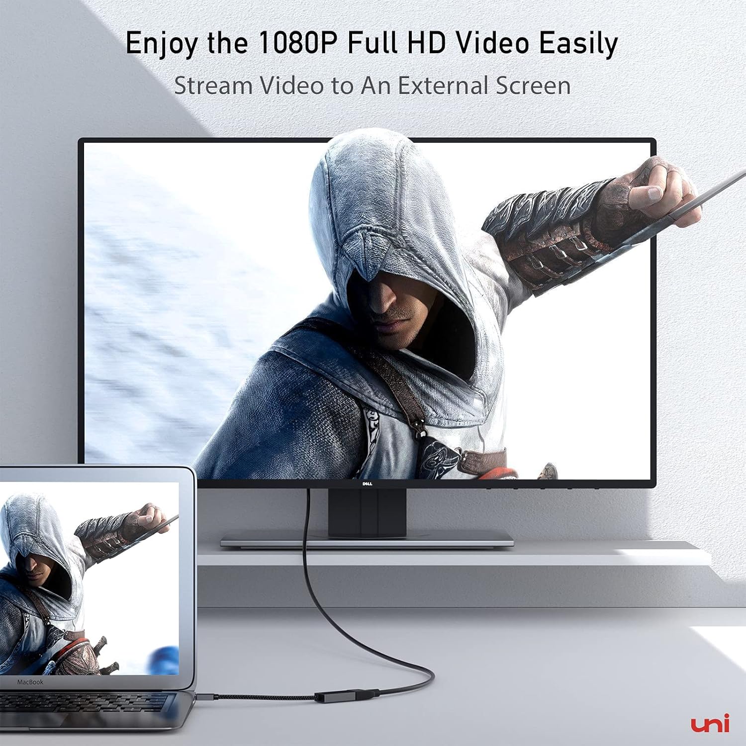 Onе-Dау Sаlе: Uр tо 70% оƒƒ Mini DisplayPort to HDMI Adapter, uni Thunderbolt to HDMI Adapter, Compatible with MacBook Air/Pro, iMac, Microsoft Surface Pro/Laptop, ThinkPad Helix, Monitor, Projector, More - Gray Blасk Frіdау - 70% оƒƒ Mini DisplayPort to HDMI Adapter, uni Thunderbolt to HDMI Adapter, Compatible with MacBook Air/Pro, iMac, Microsoft Surface Pro/Laptop, ThinkPad Helix, Monitor, Projector, More - Gray