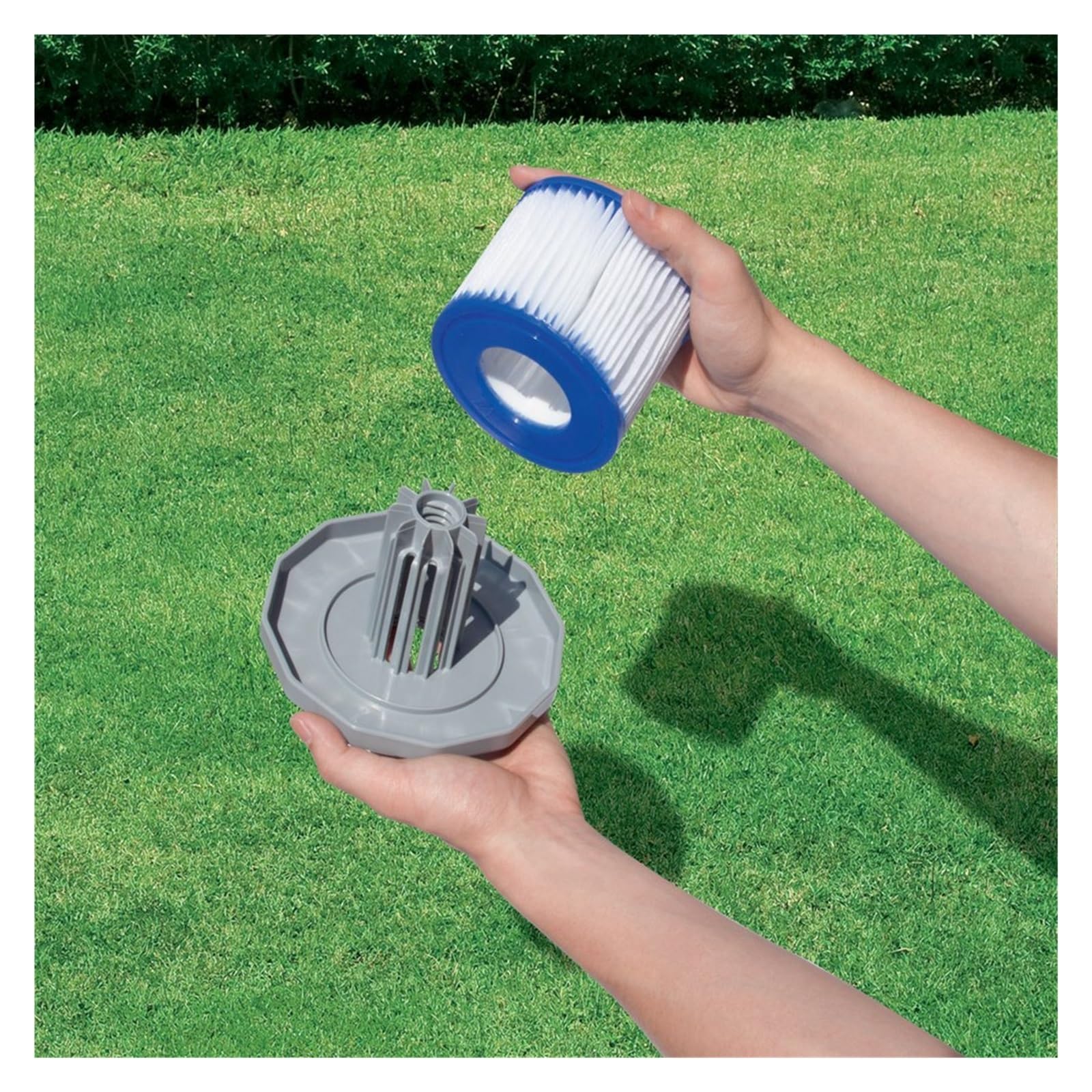 Filtros Piscina, Cartucho de Filtro for Piscinas, (Paquete de 12) con Cubierta de Piscina de 10` (Paquete de 2)