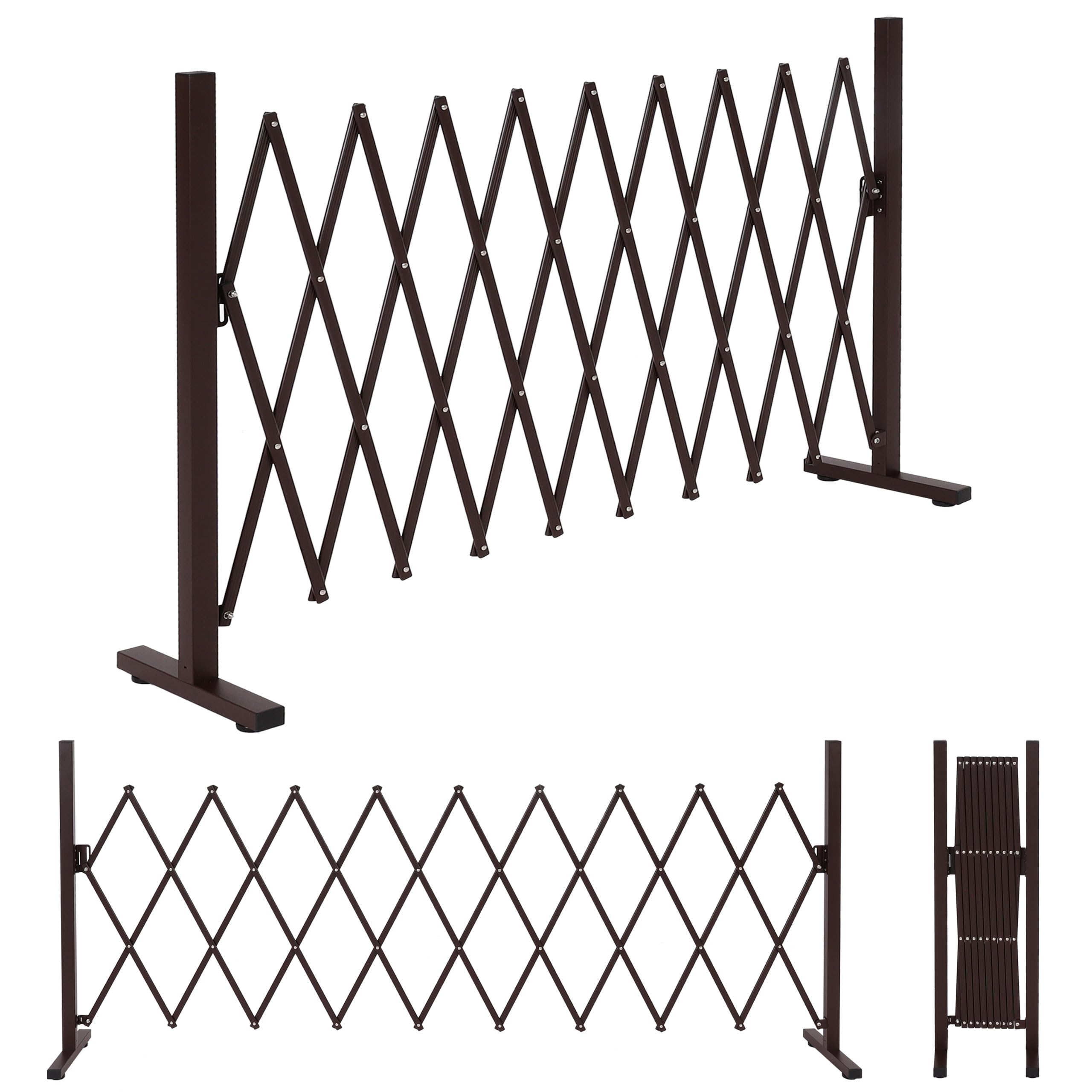 Mendler Alu Absperrgitter HWC-K56 – Schutzgitter/Absperrzaun, ausziehbar schwenkbar, 103x36-265x31 cm