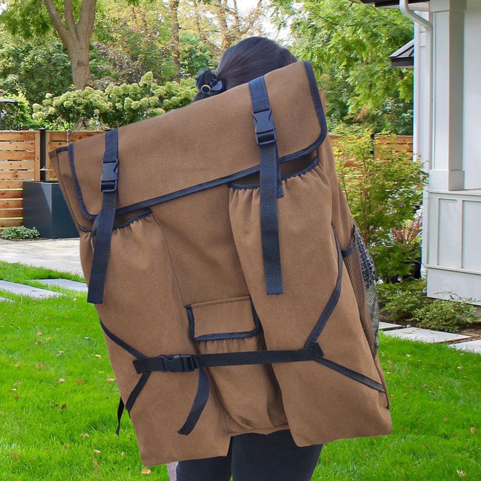 Mochila para El Almacenamiento de Suministros Artísticos, Impermeable, para Estudiantes Y Creadores, MarrÓn