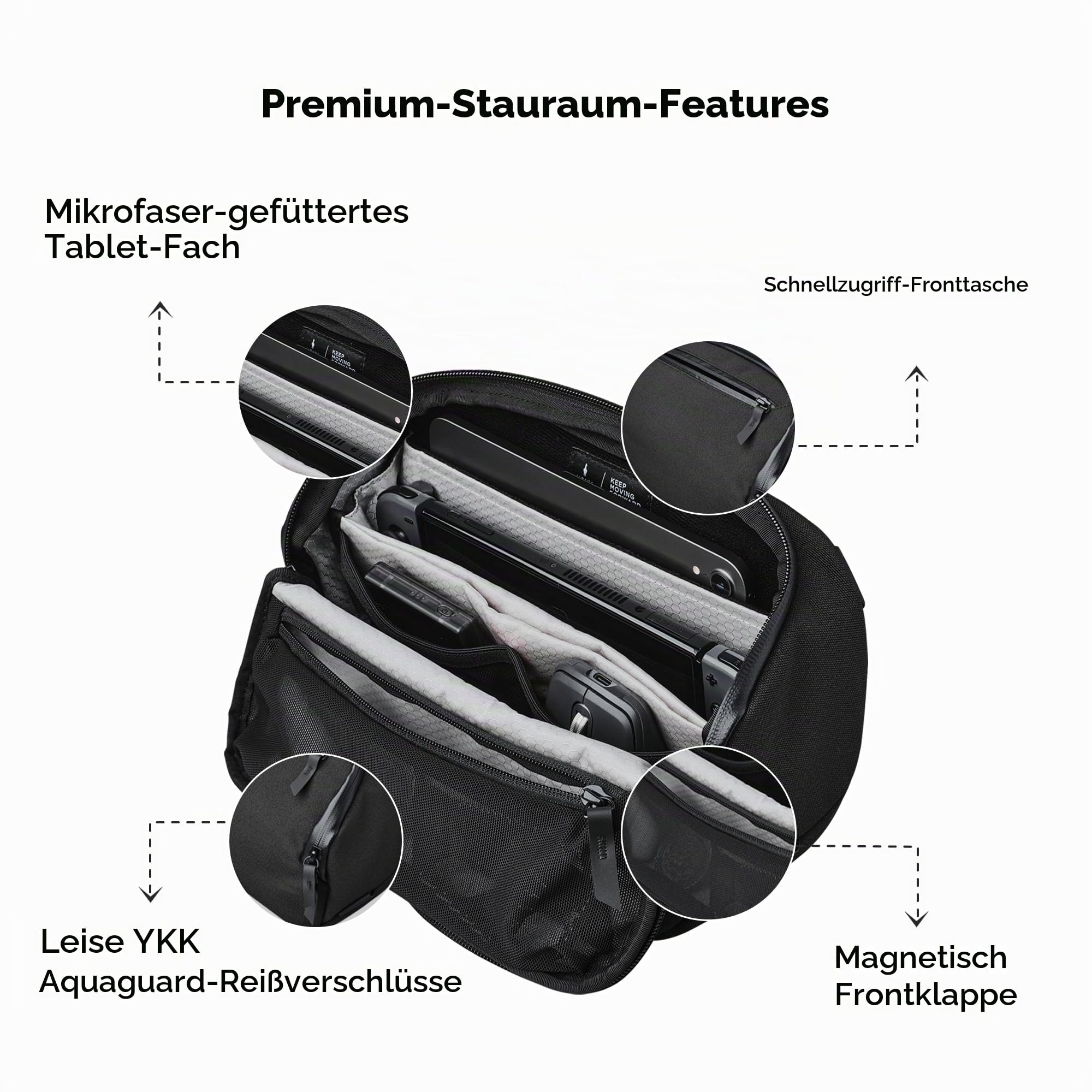 ALPAKA Vertex Pouch – Sling Bag Herren mit Magnetverschluss | Abnehmbarer Riemen, ergonomischer Griff, wetterfester Stoff, für Elektronik & Zubehör