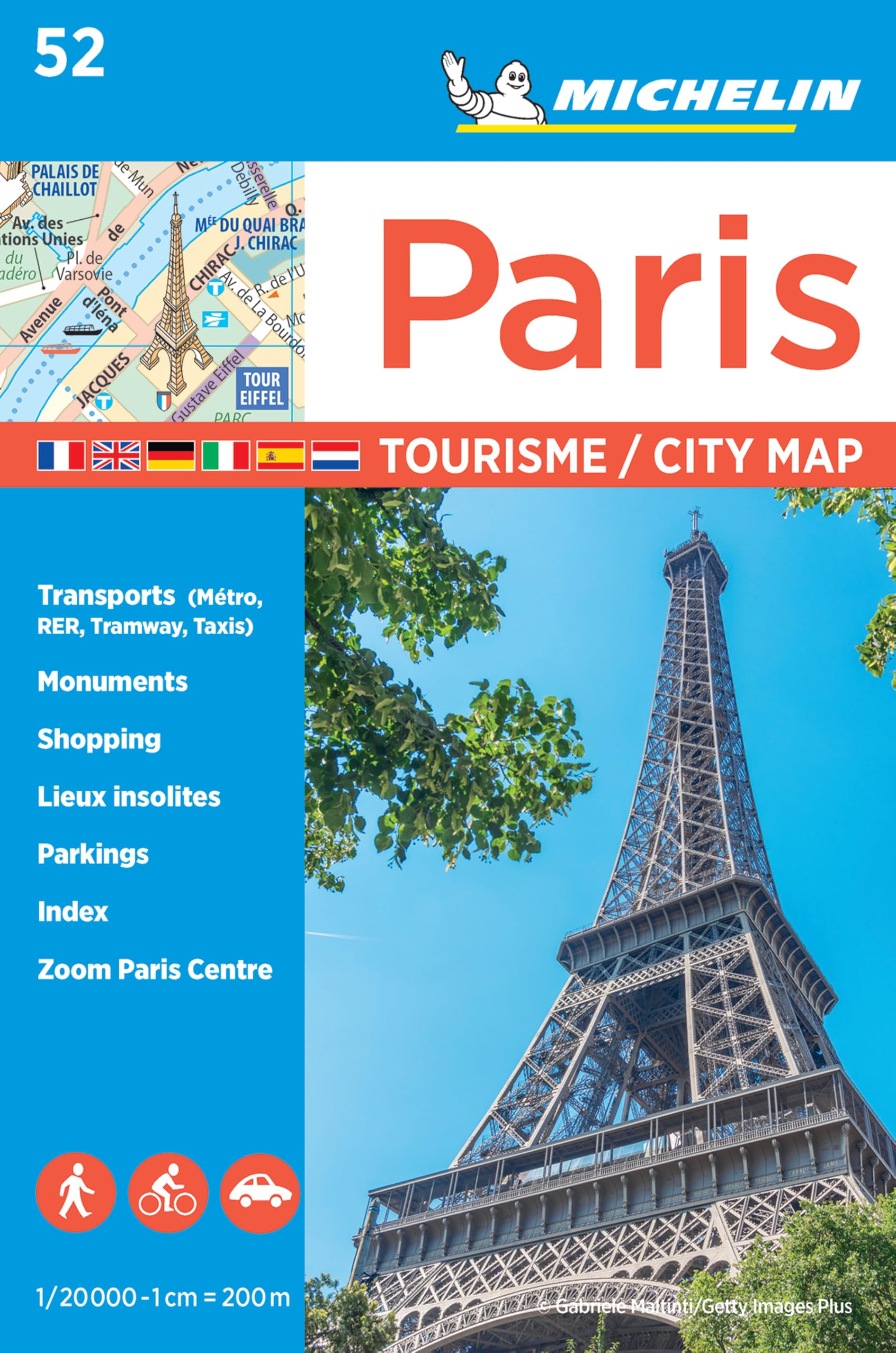 Paris - Michelin City Plan 52 by  Michelin - 9782067211544