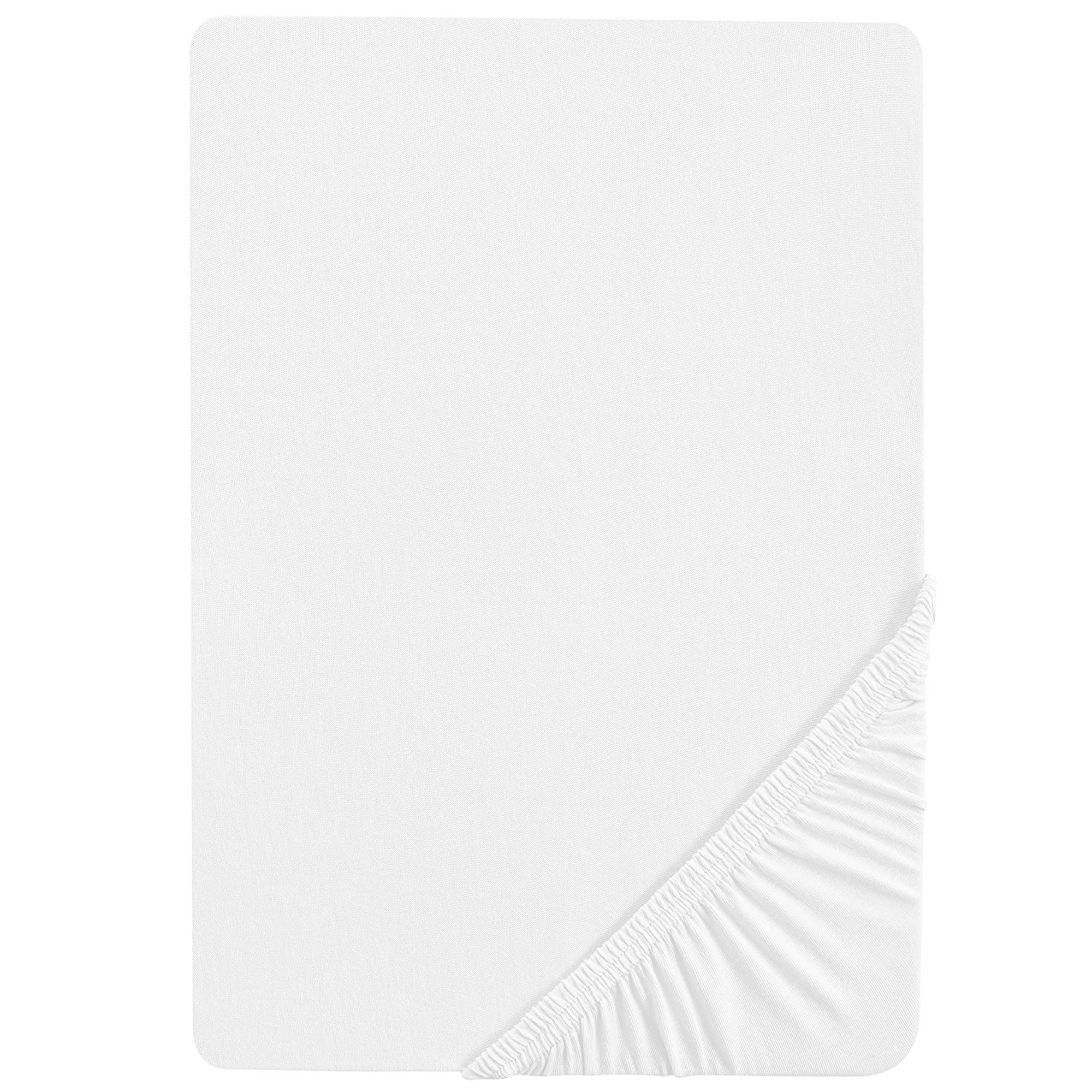 roba Prześcieradło z gumką safe asleep 60 x 120-70 x 140 - Prześcieradło do dziecięcych materacy - Bawełna organiczna - Certyfikaty GOTS i Oeko-Tex Standard 100 - Biały