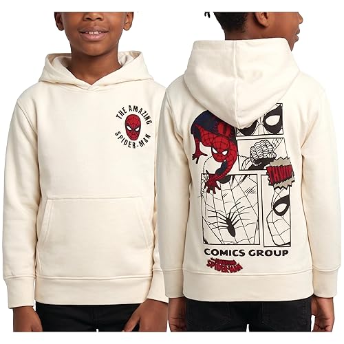 Spider-Man Boys Sweatshirts - Superhero Spidey Comics Pullover Sweatshirt Graphic