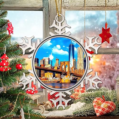 Miniatura 4 de Recuerdos de regalo de viaje, adornos colgantes decorativos de ciudad, Nueva York, decoración de Navidad, regalo de ciudades en los estados de Nueva