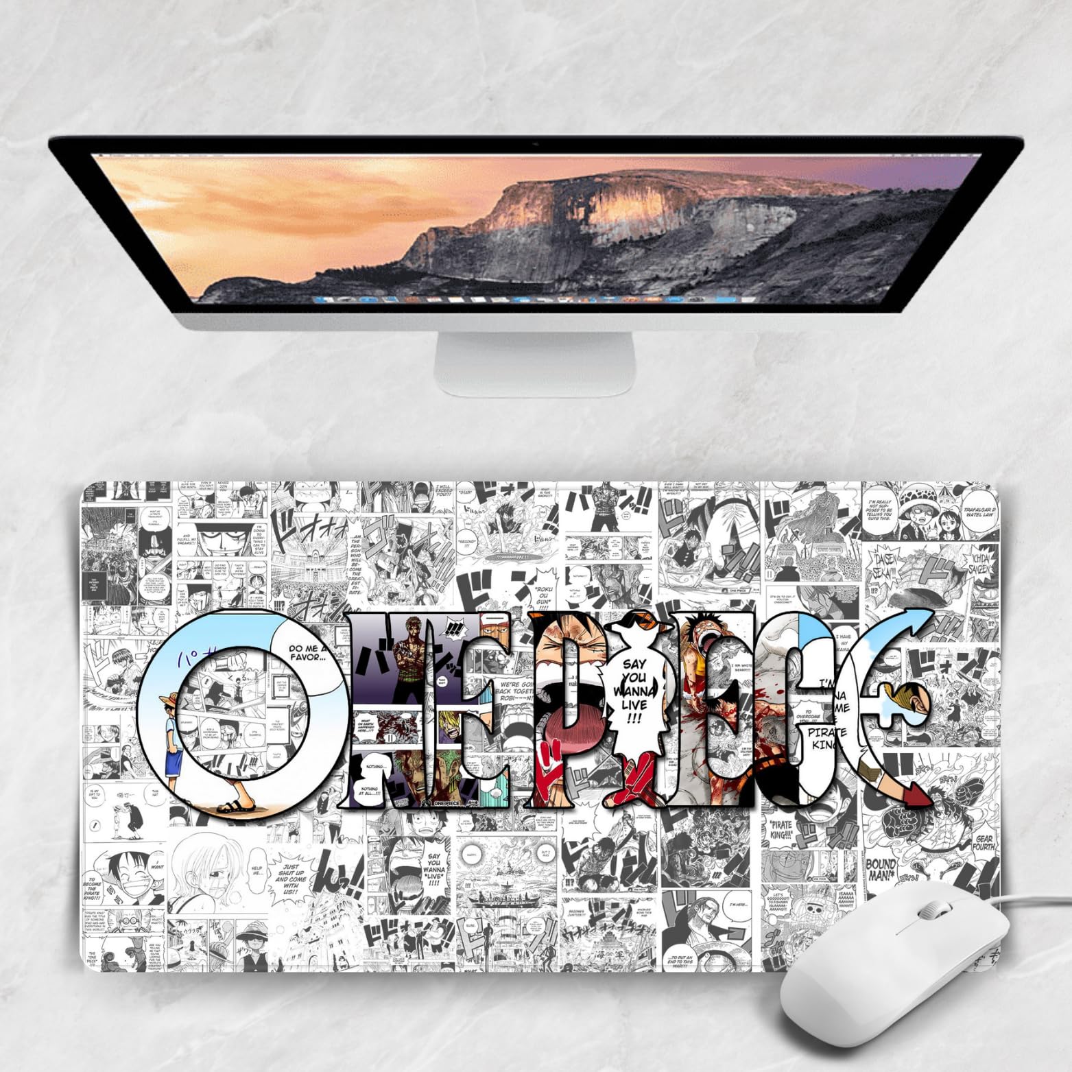 Replix Long Anime Mouse Pad - (11 x 23 inch) Computer Anime Printed Big Mousepad with Anti-Slip Rubber Base & Smooth Mouse Control for Laptop, MacBook Pro, Gaming (One Piece - 2) (B0D9DQG9MP) Amazon Price History, Amazon Price Tracker