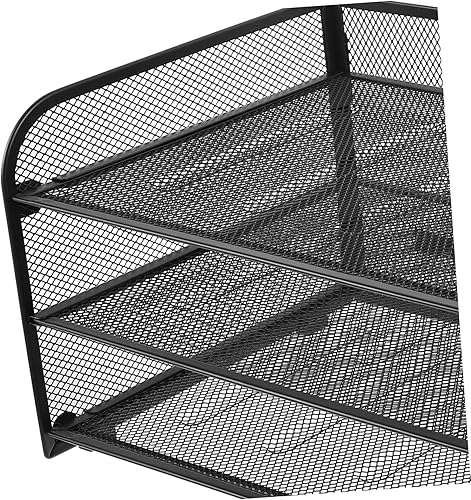 Miniatura 3 de VILLCASE Bandeja de escritorio, cajón organizador de papel para escritorio, bandejas de papel apilables, bandeja organizadora de escritorio de 3