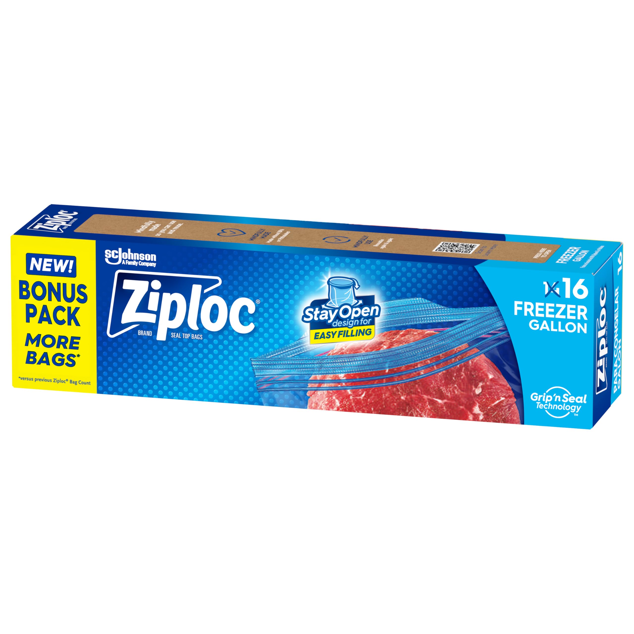 Ziploc 1 Gal Double-Zip Freezer Bags (16-Count)
