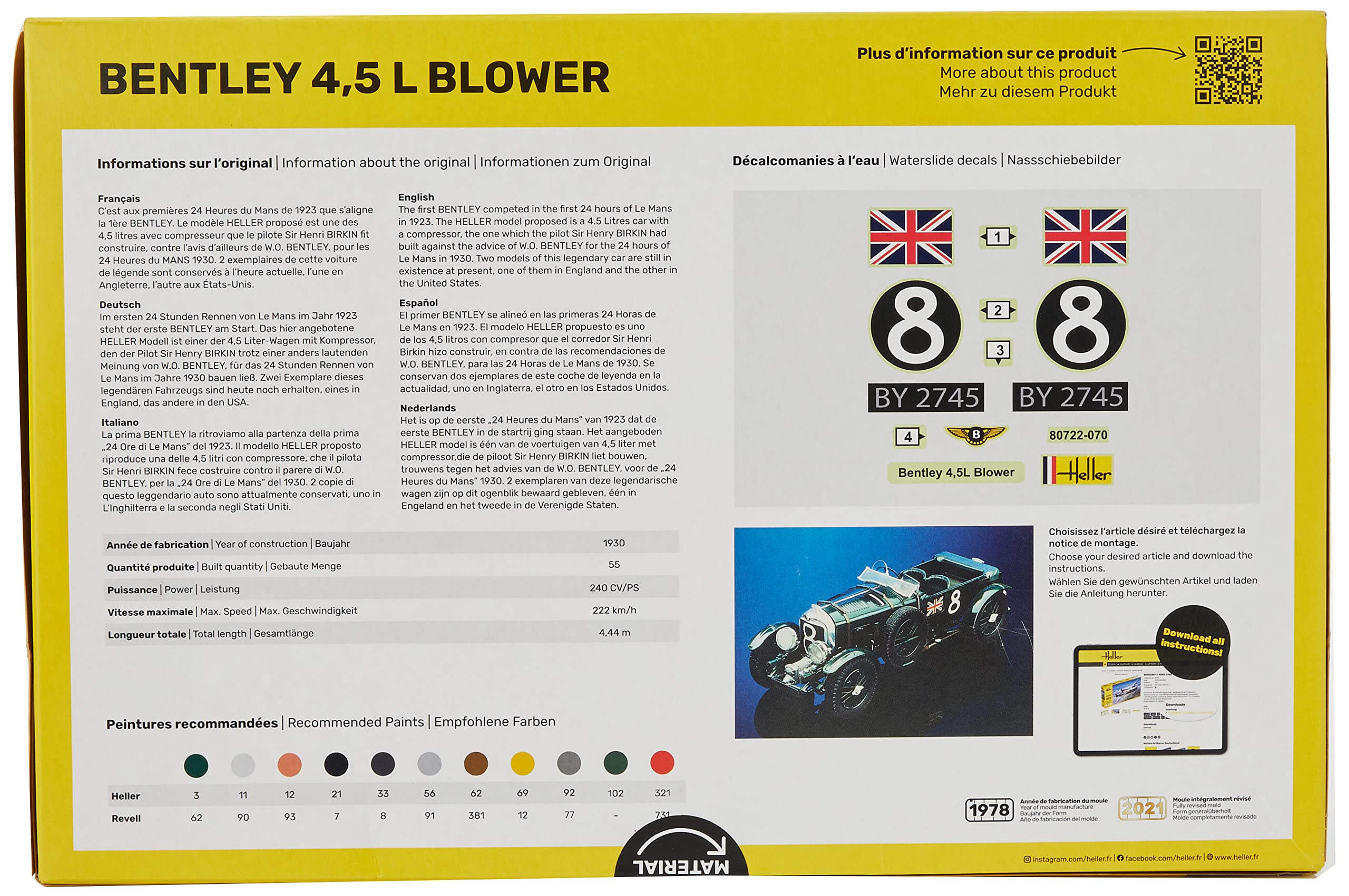 heller HEL80716 - Kit modello Bentley, vari